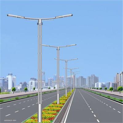 China Road Outside Garden Telescopic Galvanized Solar Led Light Pole Frame Light Pole Pole Street Light for sale