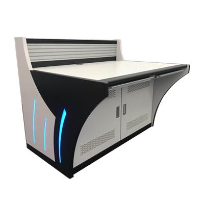 China Custom Cheap Price Extendable Computer Table Shipping Room Platform Monitoring Control And Shipping Desk for sale