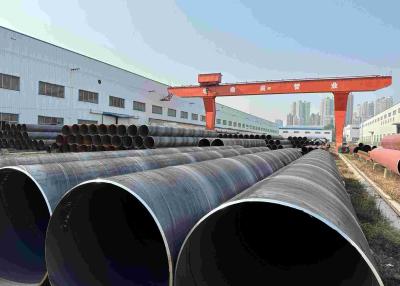 China Welded Spiral SSAW Steel Pipe 6mtr - 18mtr Length Carbon Steel Pipes for sale