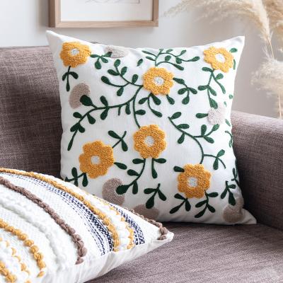 China 2021 Modern High Quality Non-toxic New Arrival Cushion Covers Embroidered Printed Home Cushion Cover Sofa Decoration Farmhouse Hand Woven for sale