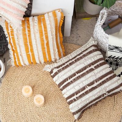 China Hot Selling Non-Toxic Vintage African Boho Cushion Cover Indoor Outdoor Decoration Handmade Tile Covers Cotton Woven Pillow Case for sale