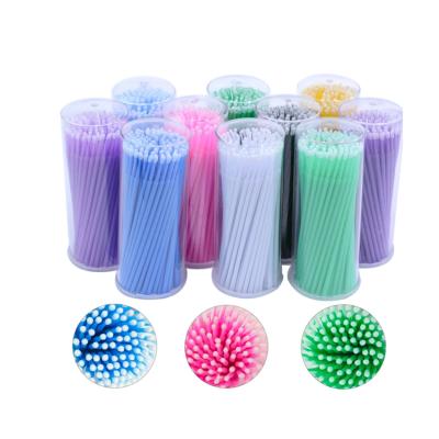 China Lashes and Cleaning Brow and Other Beauty Uses Dental Disposable Fiber Tip Brush/Microbrush/Micro Applicator for sale