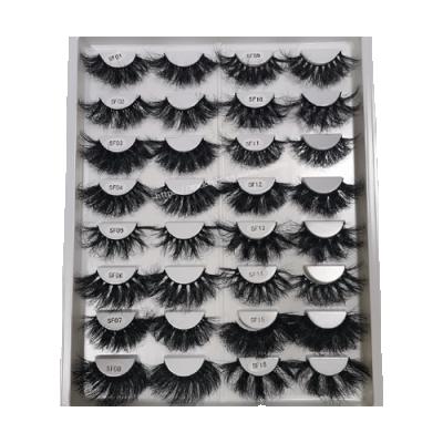 China Wholesale Private Label 25mm Good Quality Fluffy Mink Cotton Strip Luxury 3d False Eyelashes Mink Lashes for sale