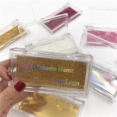 China Thick Clear Acrylic Wick Box False Eyelash Extensions Packaging Box With Private Label for sale