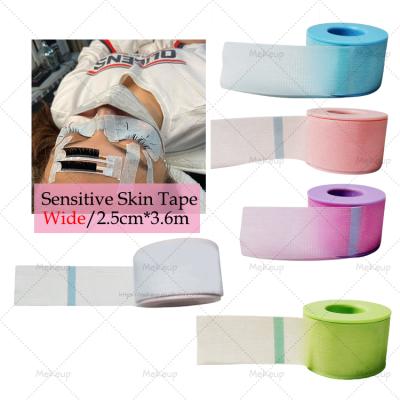 China For wick extension or other beauty uses Painless Eyelashpads silicone gel skin sensitive tape material hot sale blue wicking tape for sale