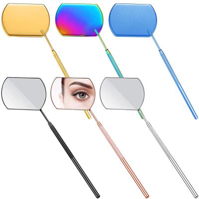 China For lash extension or other beauty use eyelash extensions square mirrors large Lash Mirrors Eyelash Check Stainless steel mirrors detachable mirrors for sale