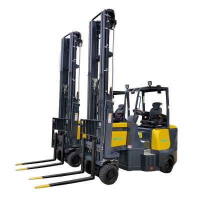 China Narrow Place Applied High Lift Electric Forklift With 2.5ton Gear Pump Silent Capacity for sale