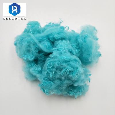 China Hot-selling plush filling material 1.2dx38 mm 1.5dx38mm inner composite anti-pilling non-silicified microfiber for sale