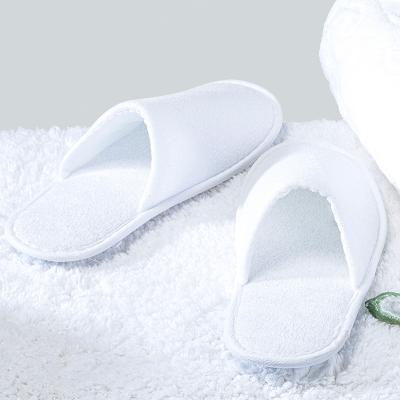 China Anti-Smell Customized Hotel Sole Eva Disposable Slippers Hotel White Logo Shoe Cheap Price 3Mm for sale