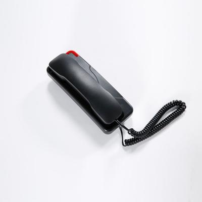 China Hands Free Black Color Wall Mounted Bathroom Smart Phone For Boutique Hotel for sale