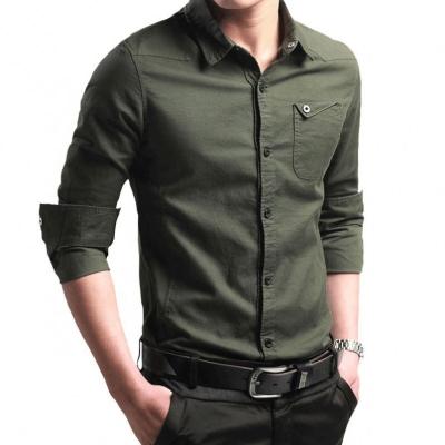 China High Quality Anti Shrink Worker Shirts Mens Slim Fit Dress Shirts Men Long Sleeve Formal Cotton Arket Formal Shirt for sale