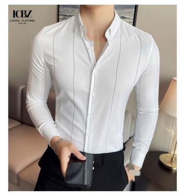 China New Design Cotton Breathable Office Full Sleeve Casual Slim Fit 100% Classic Men Shirt for sale