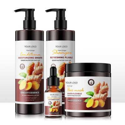 China Hair-Loss Prevention Factory Customized 20 Years Experience Ginger Hair Shampoo and Conditioner Set Hair Ginger Growth Shampoo for sale