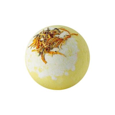 China Skin Care: Body SPA Factory OEM Body Care Dry Flower Salt Bath Bomb Ball Shape Bath Fizz and Foam Flower Bath Bomb for sale