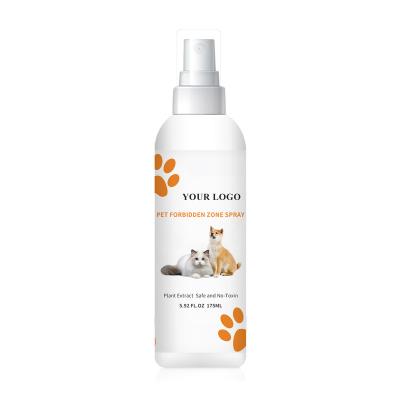 China Stocked OEM ODM  Pet Forbidden Zone Spray to keep cats dogs off furniture anti scratch spray for cats and dogs for all breeds for sale