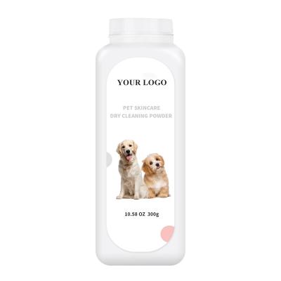 China Sustainable 20 Years Factory OEM ODM Pet Skincare Dry Cleaning Powder dry bath for puppy  dry shampoo powder for all breeds for sale