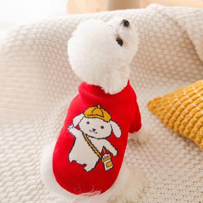 China Viable Funny Pet Clothes Casual Cartoon Pet Apparel Vests Cat T-shirt Puppies Clothes For Small Pets for sale