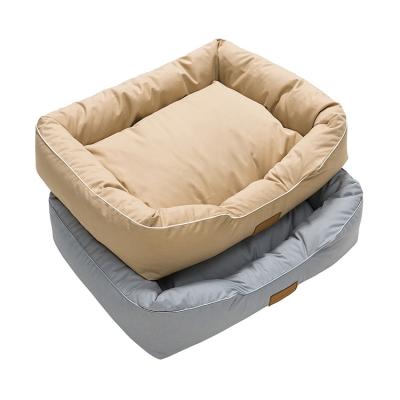 China Travel All Seasons Durable Wholesale Cotton Dog Bed Removable Designer Pet Dog Bed for sale