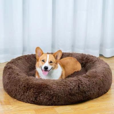 China Luxury Cat Designer Pet Donut Dog Bed Small Large Novelty Washable Wholesale Waterproof Large for sale