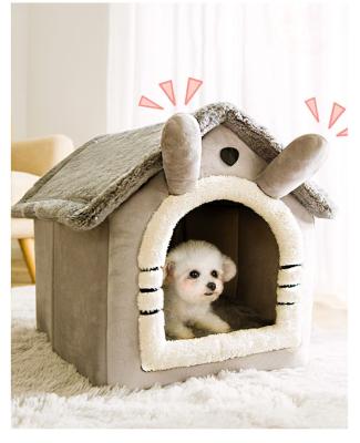 China Wholesale Outdoor Travel Warm Winter Sponge Removable Soft Warm High Quality Kennel for sale