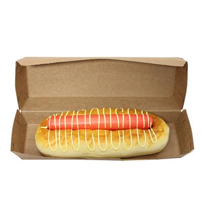 China High Quality Recycled Materials Hot Dog Paper Box Package Paper Boxes Hot Dog Compartment for sale