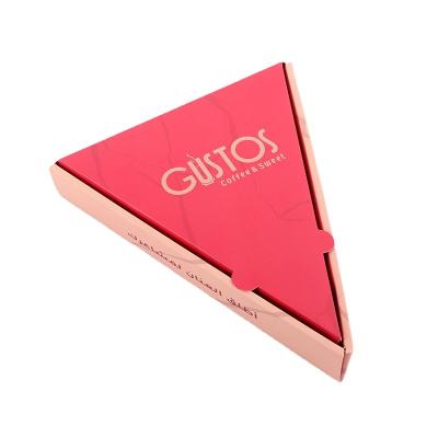 China Recycled materials wholesale cheap custom size triangle pizza paper slice box for sale