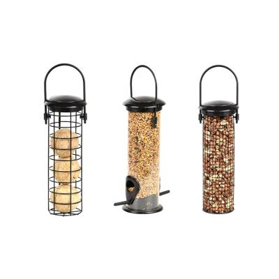 China Viable Design FB467 Suetball Seed Nut Dispenser Plastic Esschert Wild Bird Food Feeders For Outdoor Hanging for sale