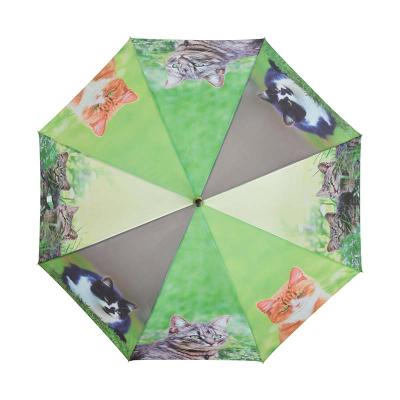 China High Quality Minimalist Cat Pattern European Style Children Umbrella Polyester Cute Umbrella for sale