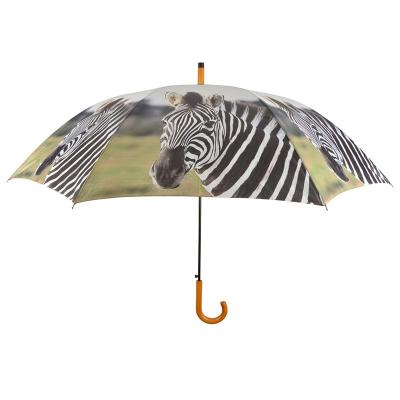 China Factory Price Minimalist Durable And Portable Polyester Umbrella With Africa Animals Printed for sale