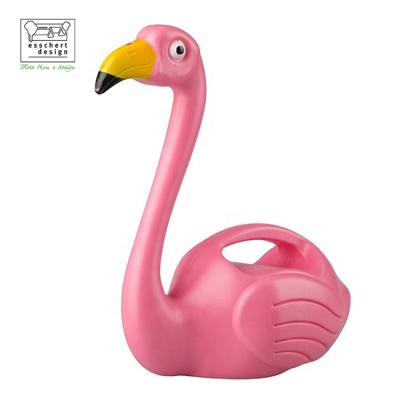 China Esschert Design TG229 Flamingo Shape 1.5L Indoor Unique Plastic Indoor Miniature Watering Can Miniature Watering Cans for sale