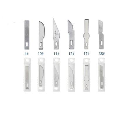 China Slide Open Carving Blade/Surgical Blade/High Carbon Steel Blade for sale