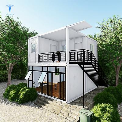 China Romania Contemporary Livable Steel Container House With Kitchen And Bathroom for sale