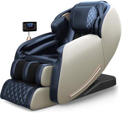 China Luxury Massage Chair Real Soften 2022 Hot Sale Blue Design SL Roller Massager Massage Chair Favor-06 New Display Screen Control for sale