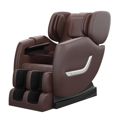 China Fullbody ss01 Brown 3D Massage Electric Chair Back Massager Machine With Foot Massager Free Shipping To USA for sale