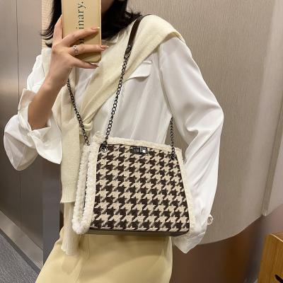 China High Quality Fashion Tote Bag Shoulder Bag Ladies Fashion Handbags Purses and Handbags Women's Wool Handbags for sale