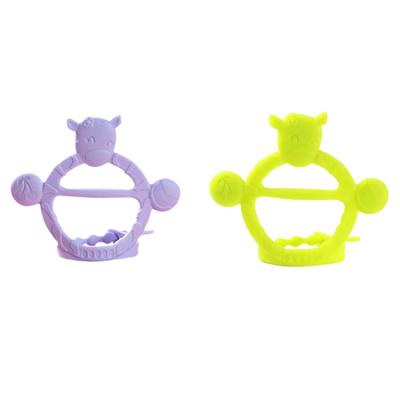 China Available Baby Soft Silicone Teethers Toy Silicone Teethers For Baby Toy New Colors Custom Logo for sale