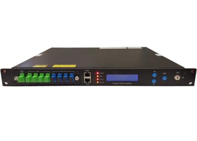 China 1550nm EDFA Optical Amplifier GFD1550-EBM(SC/1U) 4Ports With WDM xPon OLT Input/ Erbium Doped Fiber Amplifier for sale