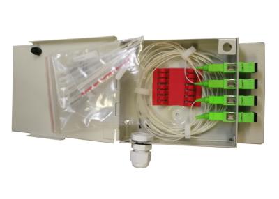 China Wall Mounted Fiber Optic Box CFTB-104 For FC / SC / ST / LC Adapters for sale