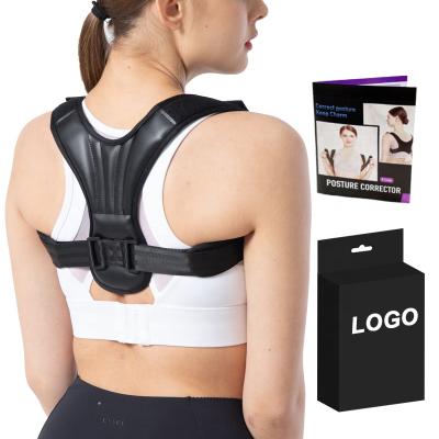 China Adjustable Elasticity Breathable Straightener Supports Shoulder And Upper Back Posture Corrector For Men And Women for sale