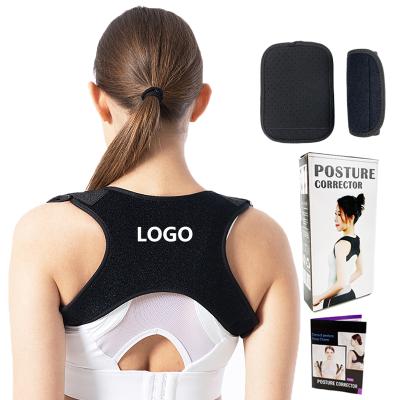 China Back Support Belts Custom Clavicle Posture Corrector Adjustable Shoulder Back Support Posture Corrector With Should Support For Men And Women for sale