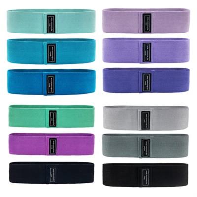 China Home Exercise Fit Body HYL-HC01 Non Slip Resistance Bands Set Fabric Booty Bands For Legs And Butt for sale