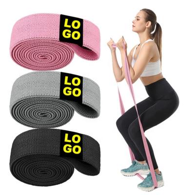 China Commerical Home Gym Customized Long Bands Hip Circle Resistance Bands Private Label Yoga Bands Long Gym Set for sale