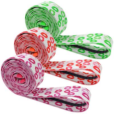 China Polyester Fabric Cloth Exercise Bands Heavy Duty Resistance Cloth Loop Long Resistance Bands Set Of 3 Pull Up Long Aid Bands for sale