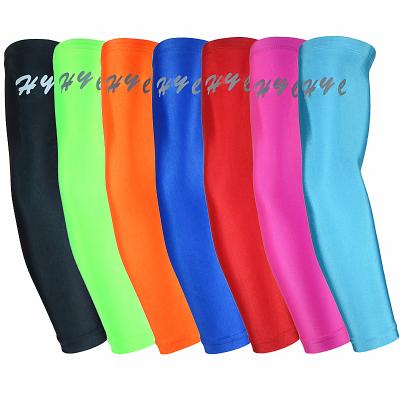 China Breathable Elasticity HYL-HB-001 Custom Printed Outdoor Sports Safety Elastic Arm Sleeve Basketball for sale