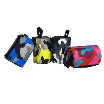 China Professional Gym Exercise Weightlifting HYL-2633C Camouflage Retraining Training Wrist Wraps Weightlifting for sale