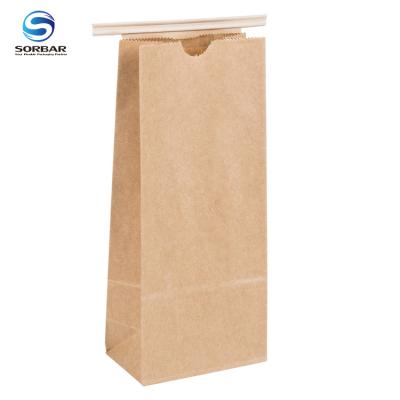 China 250g Recyclable Square Bottom Zipper Custom Paper Bag With Valve for sale