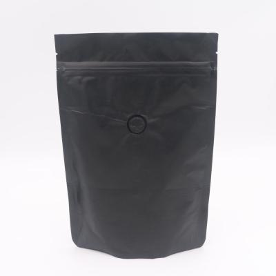 China Food Bag Foil Pouch Zipper Lock With Degassing Valve Bean Powder Aluminum Coffee Bags for sale