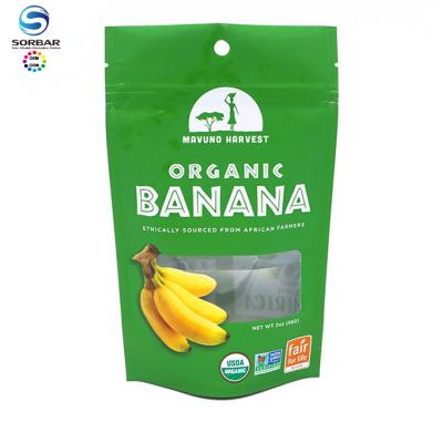 China Food Custom Printing Food Grade Snacks Packaging Bags Laminated Banana Chips Packaging for sale