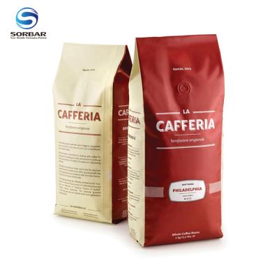 China Custom Printing Tin Tie Aluminum Foil Package Coffee Bags Moisture Proof Pouch With Valve for sale