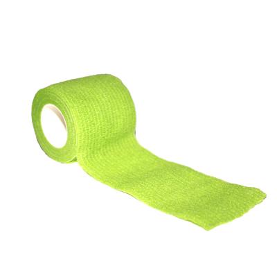 China Non Woven Fabric Wrist Support Band Light Color Self Adhesive Elastic Compression Bandage Glazed Wrap for sale